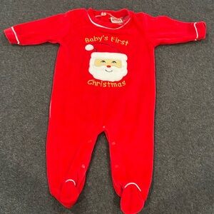 Baby’s first Christmas pjs